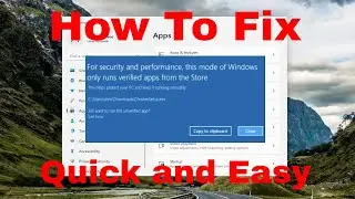 This Mode of Windows Only Runs Verified Apps From the Store on Windows 11 FIX [Tutorial]