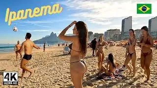 🇧🇷 Escape to IPANEMA BEACH: Discover the Magic of Rio de Janeiro | 4K