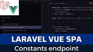 Laravel Vue SPA Issue Tracker part 18: constants endpoint