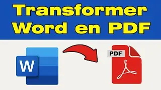 Comment convertir un document word en PDF sur pc