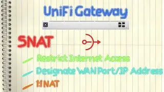 Ubiquiti UniFi Gateway - SNAT (Source NAT/1:1 NAT/1-to-1 NAT)