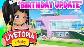 *BIRTHDAY UPDATE* NEW MANSION + ITEMS in LIVETOPIA Roleplay (roblox)