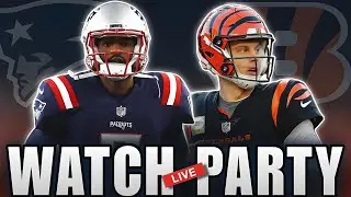 Patriots Vs Bengals LIVE Watch Party | Play-By-Play + Reactions