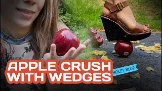 Food crush, wedges and apple