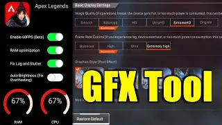 BEST GFX TOOL FOR APEX LEGENDS MOBILE LAG FIX AND FPS BOOSTER