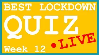 Online Quiz | Week 12 | Live Trivia Questions | Online Pub Quiz | Live Virtual Quiz 2020