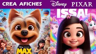 Cómo crear un póster o una portada de película de Disney Pixar con inteligencia artificial