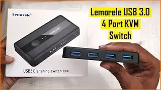 Lemorele USB 3.0 Switch KVM 2 computer sharing 4 USB Ports