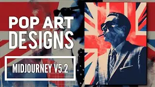 MidJourney V5.2 Prompt to create Stylish Pop Art poster designs