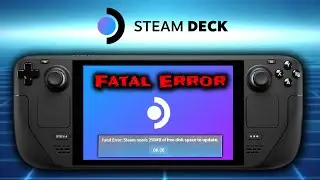 Steam Deck Tutorial - quick and easy fix for SteamOS not booting up due to insufficient disk space!