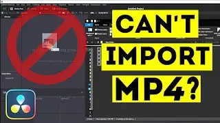 Why Can't You Import MP4 in Davinci Resolve ? Easy Fix