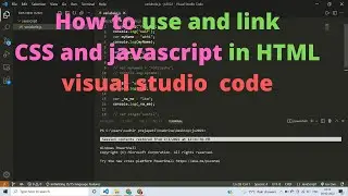 How to use and link  CSS and JavaScript in HTML  Externally in hindi for beginners