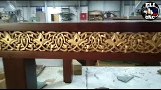 CNC RELIEF DESIGN IN SIDE TABLE FINISH PRODUCT AND RAW SAMPLE