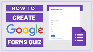 How to Create Quiz in Google Forms | Google Forms Tutorial