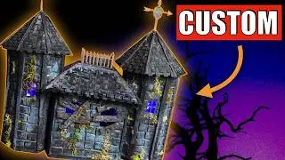 MAKING A HAUNTED HOUSE DIORAMA | Custom Spooky Project Using Laser Engraver