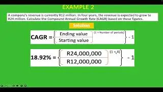 Compound Annual Growth Rate (CAGR) | Formula & Excel