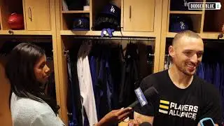 Dodgers postgame: Trayce Thompson on history with Madison Bumgarner, Dodger Stadium curtain call