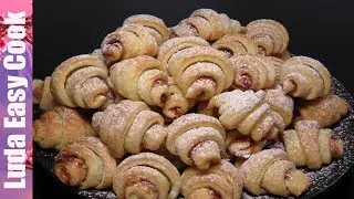 НЕЖНЕЙШИЕ ТВОРОЖНЫЕ РОГАЛИКИ С ПОВИДЛОМ Рецепт из творожного теста –  CROISSANTS SHORTBREAD COOKIES