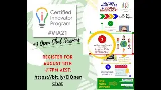 Open Chat With Innovators: Session 2(August 2021)