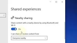 Fix Nearby Sharing not working in Windows 10