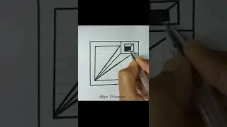 Very Easy!! 3d Drawing Illusion🥴 3D Trick Art On Paper | #shorts #draw #art #drawing #3ddrawing