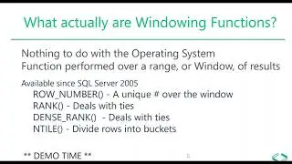 The Function of Windowing Functions