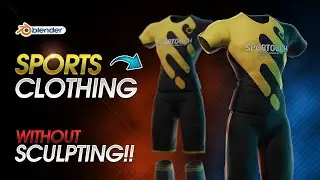 How to Create Sports Clothing using Cloth Simulation in Blender