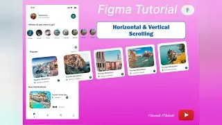 How to achieve Horizontal and Vertical scrolling in Figma #tutorial