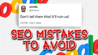 10 SEO mistakes to avoid (don't be an SEO S1MP) 💪 💪 💪