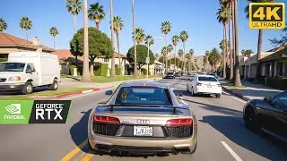 Audi R8 - GTA 5 Ultra Realistic Graphics - 4K Max Graphics Gameplay