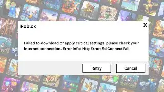 How to Fix Failed to Download or Apply Critical Settings ? | Roblox 101