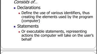 Introduction to C++.