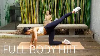 FULL BODY PILATES HIIT WORKOUT || No Equipment (Warm Up & Cool Down Included)