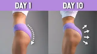 10 Min | 10 Days | 10 Exercises to GROW BUBBLE BUTT - Intense Booty Challenge, No Equipment, At Home