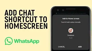 How to Add a WhatsApp Chat Shortcut on Homescreen in Android