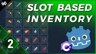 Slot based inventory in GODOT Tutorial Part 2 Panel Node Contained set up