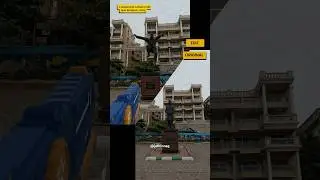 Before and after of Jumping statue video in Vizag