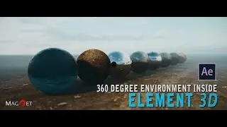 Advanced 360-degree environment compositing inside Element 3D II Tutorial II After effect