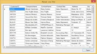 C# Tutorial - How to read .csv file | FoxLearn