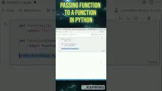 Passing Function To A Function In #python | #shorts