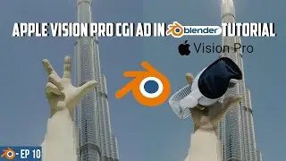 Apple Vision Pro Ad in Blender Tutorial | Create CGI Ads Using VFX in Blender 