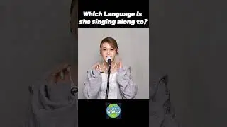 which country's song is she singing along to? #korean #germany