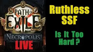 Is Ruthless Solo Self Found too Hard? - Path of Exile Necropolis PoE 3.24  ( Live English 2024 )