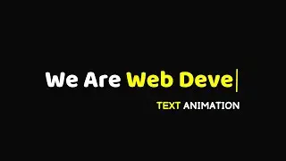 Css Text Typing Animation In Website Using Html Css || Auto Typing Effect