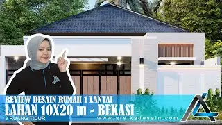 REVIEW DESAIN RUMAH 10 X 20 METER I BEKASI - RUMAH TROPIS MODERN #arsitekjakarta #arsikajakarta