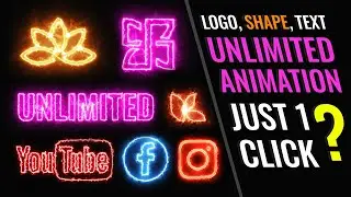 Fire, Electric, Neon, Smoke ANIMATION EFFECT in Logo, Shape, Text JUST 1 CLICK (2023)