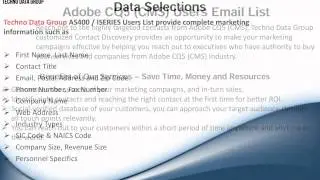 Adobe CQ5 (CMS) Users Email List