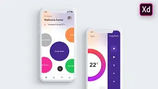 Smart Controller App UI Interaction | Adobe xd | UI/UX Inspirations