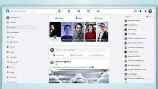 How To Make Website Like Facebook Using HTML And Css | Social Media Website Design