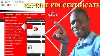 How to reprint KRA - iTax PIN certificate in less than one minute using your phone